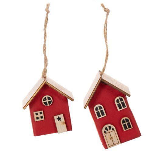 Hängedeko Haus Set Skandi Stil 7cm 6St | Floristik24.de