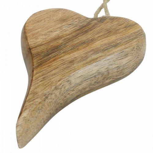 Floristik24 Holzherz Dekohänger Herz Holz Deko zum Hängen Natur 14cm