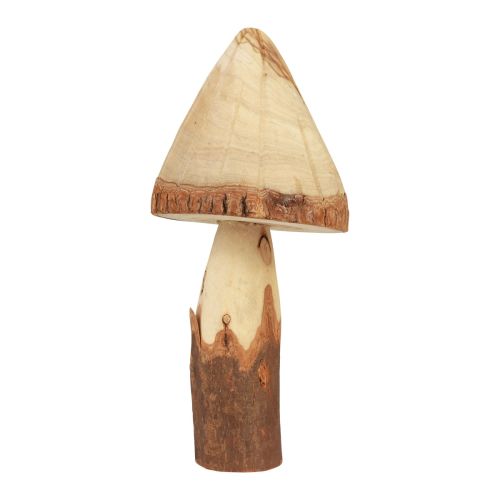 Floristik24 Holzpilze Deko Pilze Holz Deko Natur Tischdeko Herbst Ø14cm H36cm
