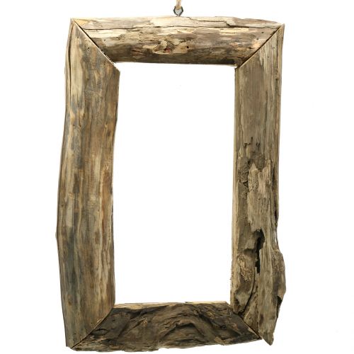 Floristik24 Holzrahmen Natur zum Hängen 46cm x 30cm