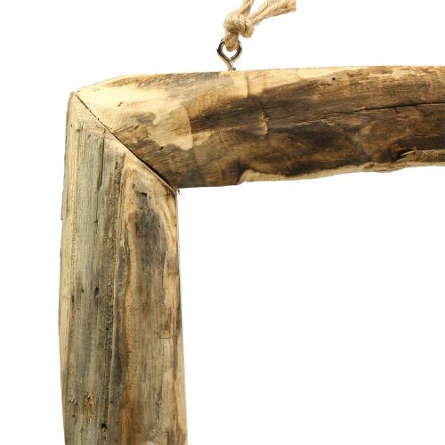 Floristik24 Holzrahmen Natur zum Hängen 80cm x 48cm