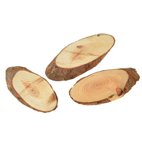 Floristik24 Holzscheiben Oval Tischdeko Bastelbedarf Deko 6,5–8cm 450g