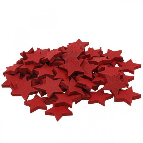 Floristik24 Holzsterne Rot Streudeko Weihnachten Sterne 3cm 72 St
