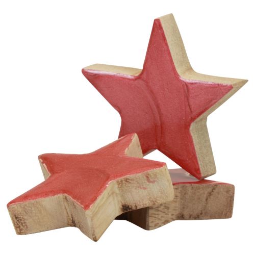 Artikel Holzsterne Deko Weihnachtsdeko Sterne Pink Glanz Ø5cm 8St