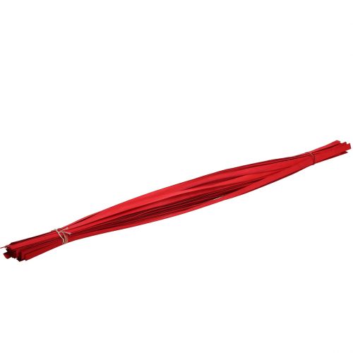 Floristik24 Holzstreifen Flechtband Rot 95cm - 100cm 50St