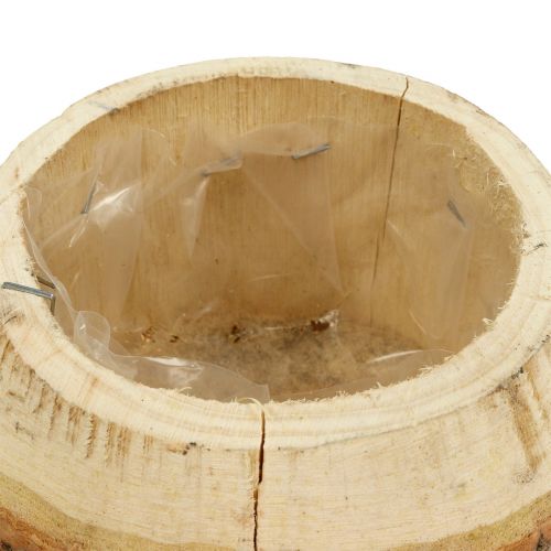 Floristik24 Holztopf zum Bepflanzen Natur Ø14cm