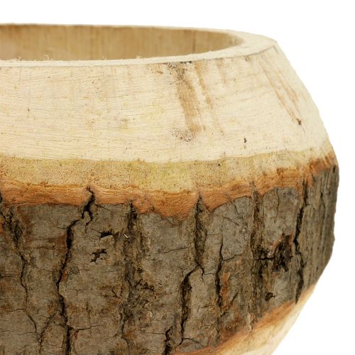 Floristik24 Holztopf zum Bepflanzen Natur Ø14cm