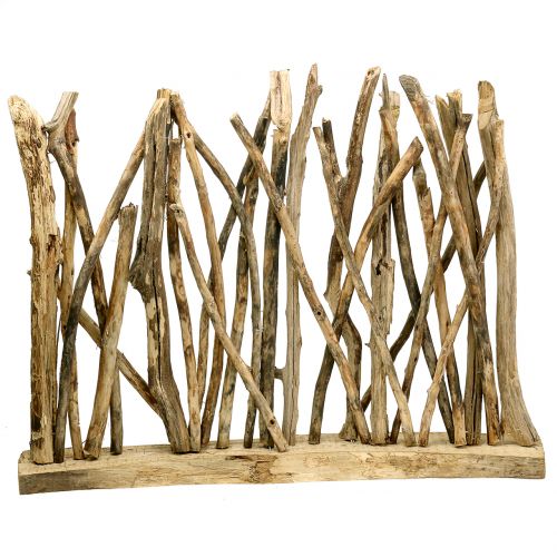 Raumteiler Holzskulptur Natur 77cm x 60cm