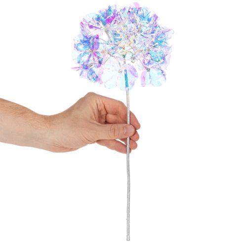 Künstlicher Blütenzweig Hortensie in irisierenden Farben 36cm 2St | Floristik24.de