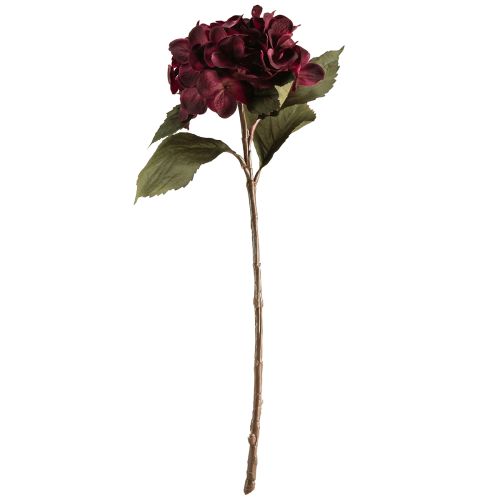 Floristik24 Hortensie künstlich Hydrangea Kunstblumen Bordeaux 52cm