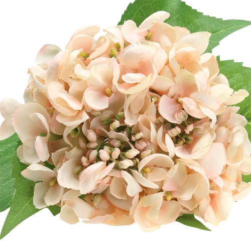 Köpfen künstlicher Hortensienbusch flieder/rosa mit 5 Blüten sehr dekorativ 