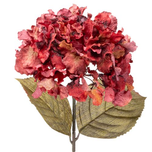 Künstliche Hortensie Blütenzweig Große Blüte 74cm