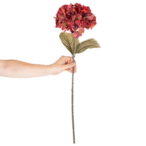 Künstliche Hortensie Blütenzweig Große Blüte 74cm | Floristik24.de