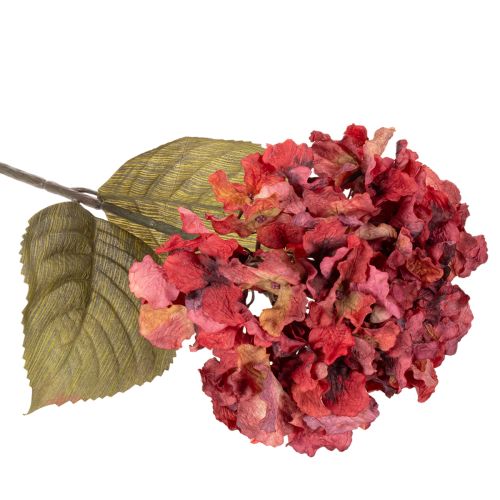 Künstliche Hortensie Blütenzweig Große Blüte 74cm | Floristik24.de