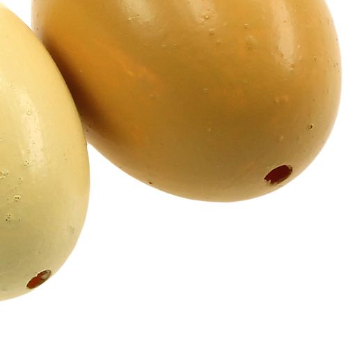 Floristik24 Hühnereier 6cm mix gelb 10St