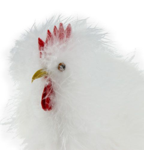 Artikel Deko-Set Hühnerpaar 13cm und 15cm Weiß