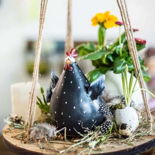 Floristik24 Deko-Huhn, Frühlingsfigur, Osterdeko, Henne, Hühnerdeko 18cm