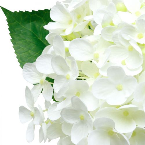 Hortensie künstlich Weiß 53cm