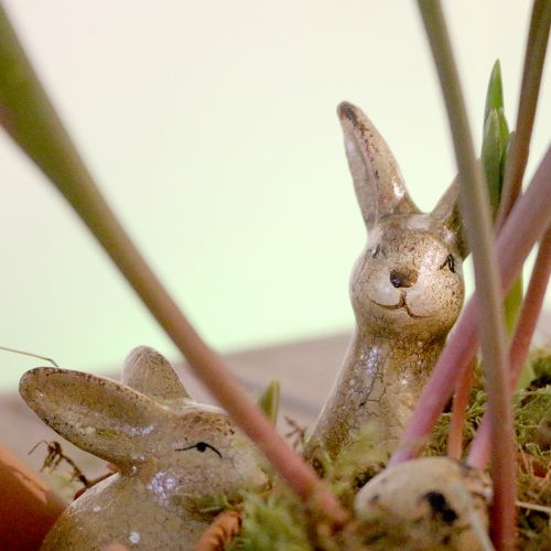 Floristik24 Deko Hase Braun Keramik 5cm x 7cm