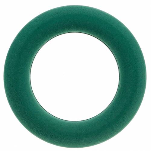 Floristik24 OASIS® Steckschaum Kranz Ring Grün H3cm Ø25cm 6St