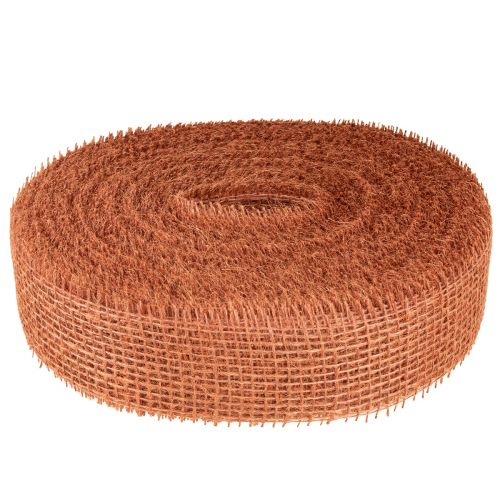 Artikel Juteband Rotorange Gitterband Jute ökologisch Terracotta 5cm 40m