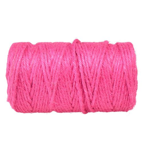 Artikel Juteband Kordel Jute Dekoband Jute Fuchsia Ø4mm 100m