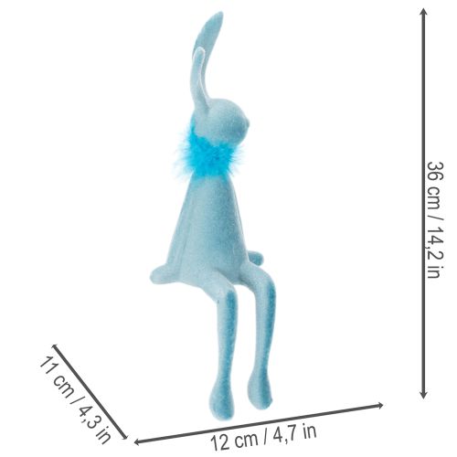Artikel Deko Hase Niedliche Osterdekoration Kantenhocker für Fensterbrett 36cm 2St