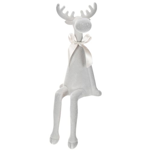 Weihnachtsfigur Rentier mit langen Beinen Kantenhocker 54cm