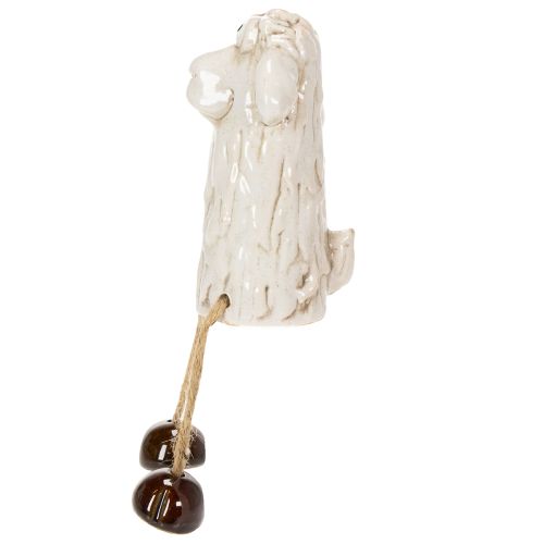 Artikel Schaf Dekofigur aus Keramik sitzendes Schaf für Ostern und ganzjährige Dekoration 18cm 3St