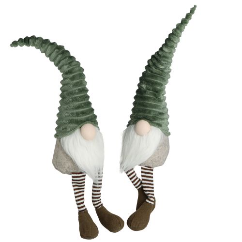 Floristik24 Kantenhocker Wichtel Weihnachten Grün Braun H55cm 2St