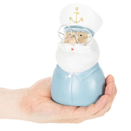 Kapitän Figur maritime Deko mit Brille und Mütze 16cm | Floristik24.de