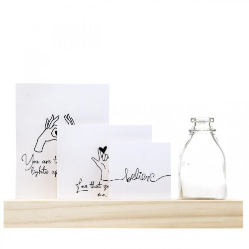 Artikel Kartenhalter Holz Fotohalter Holz Mini Vase 25×7,5×12cm