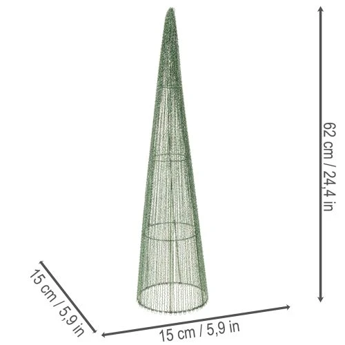 Steckkegel Metallkegel grün für Blumen Gestecke 62cm 2St | Floristik24.de