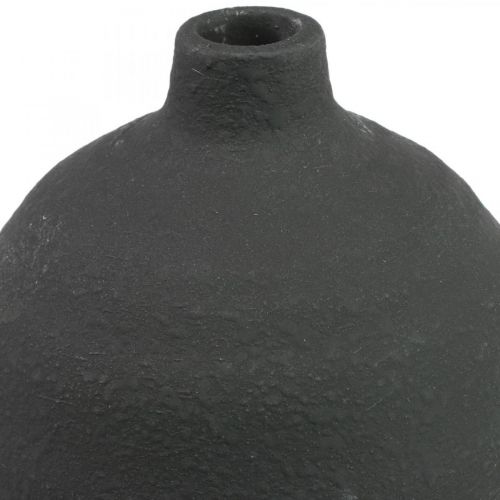 Floristik24 Keramik Vase Schwarz Deko Vase Bodenvase Ø18cm H48cm