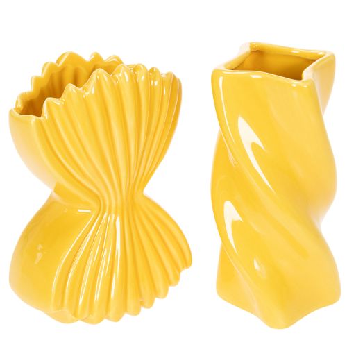 Artikel Pasta Vase Keramik Dekorative Tischdekoration mediterran für Wohnzimmer und Büro 16cm