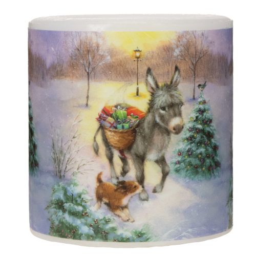 Stumpenkerze Winterlandschaft
