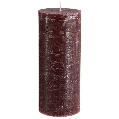 Artikel Luxus Burgund Stumpenkerzen 2er-Set Durchgefärbt 85x200mm für Romantik & Deko