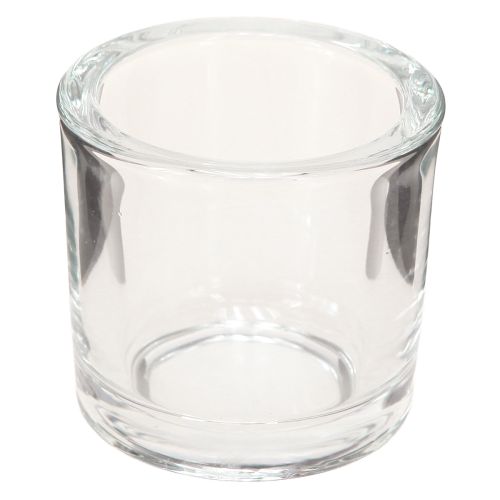 Artikel Kerzenglas Glastopf Mini Glaskübel Klar Ø6,5cm H6cm 6St