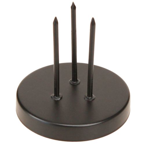 Kerzenhalter Adventskranz Metall Schwarz matt Ø8cm 4 St | Floristik24.de