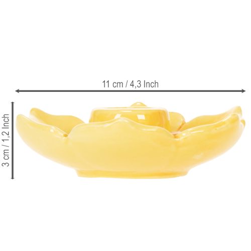 Artikel Stabkerzenhalter Keramik Dekorative Blütenform für stilvolle Tischdekoration 11cm 2St