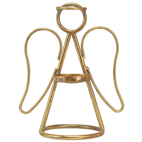 Floristik24 Kerzenhalter Engel Teelichter und Stumpenkerzen Gold H26cm