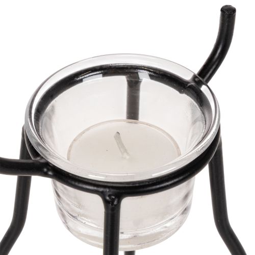 Kerzenhalter Rentier mit Teelichtglas 28cm | Floristik24.de