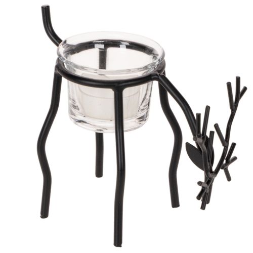 Kerzenhalter Rentier mit Teelichtglas 15cm kaufen | Floristik24.de