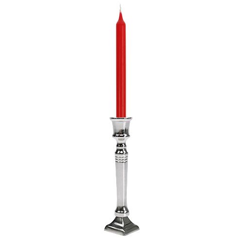 Floristik24 Kerzenhalter Silber Ø2cm H12cm 1St