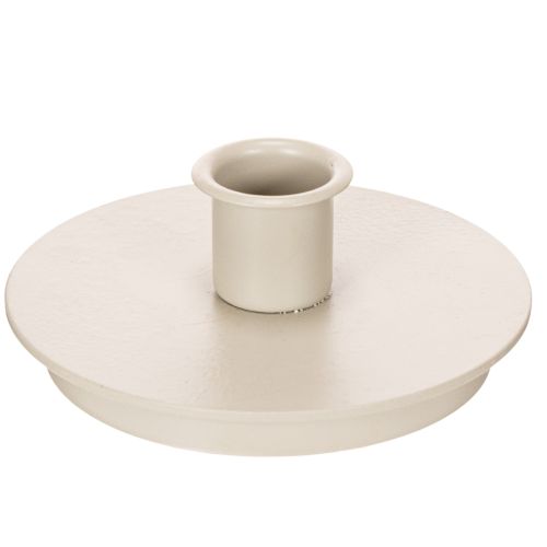 Kerzenhalter rund cremefarben für Stabkerzen Tischdeko 10cm 2St