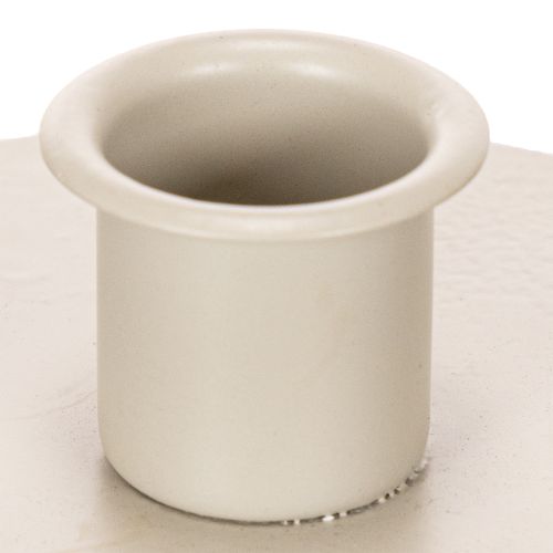 Kerzenhalter rund cremefarben für Stabkerzen Tischdeko 10cm 2St | Floristik24.de