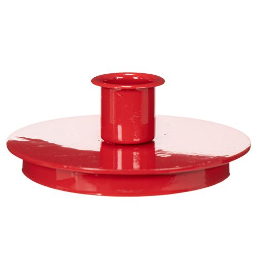 Kerzenhalter Rot aus Metall kompakt für Stabkerzen 10cm 2St | Floristik24.de