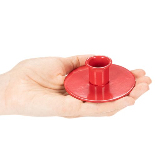 Kerzenhalter klein rot für Stabkerzen 8cm 3St | Floristik24.de