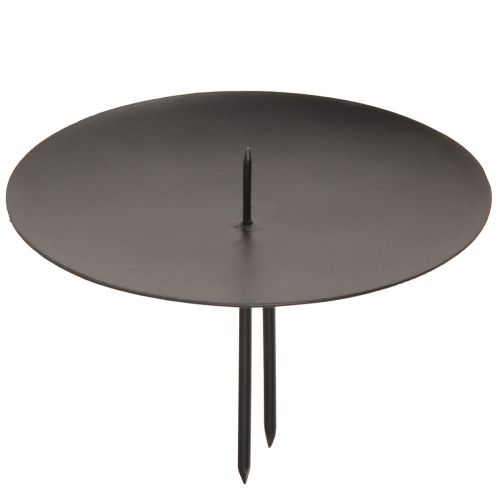 Artikel Kerzenhalter zum Stecken Metall Schwarz Ø9cm 4 St