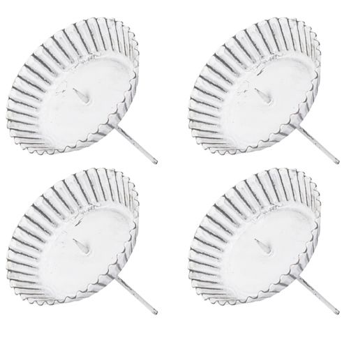 Artikel Kerzenhalter zum Stecken Weiß Kuchenform Ø10cm 4St